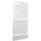 Ekena Millwork Americraft 6-Board, 3 Batten Exterior Real Wood Spaced Board-n-Batten Shutters, ARW401SB623X32WHH, PR ARW401SB623X32WHH - alternate 3